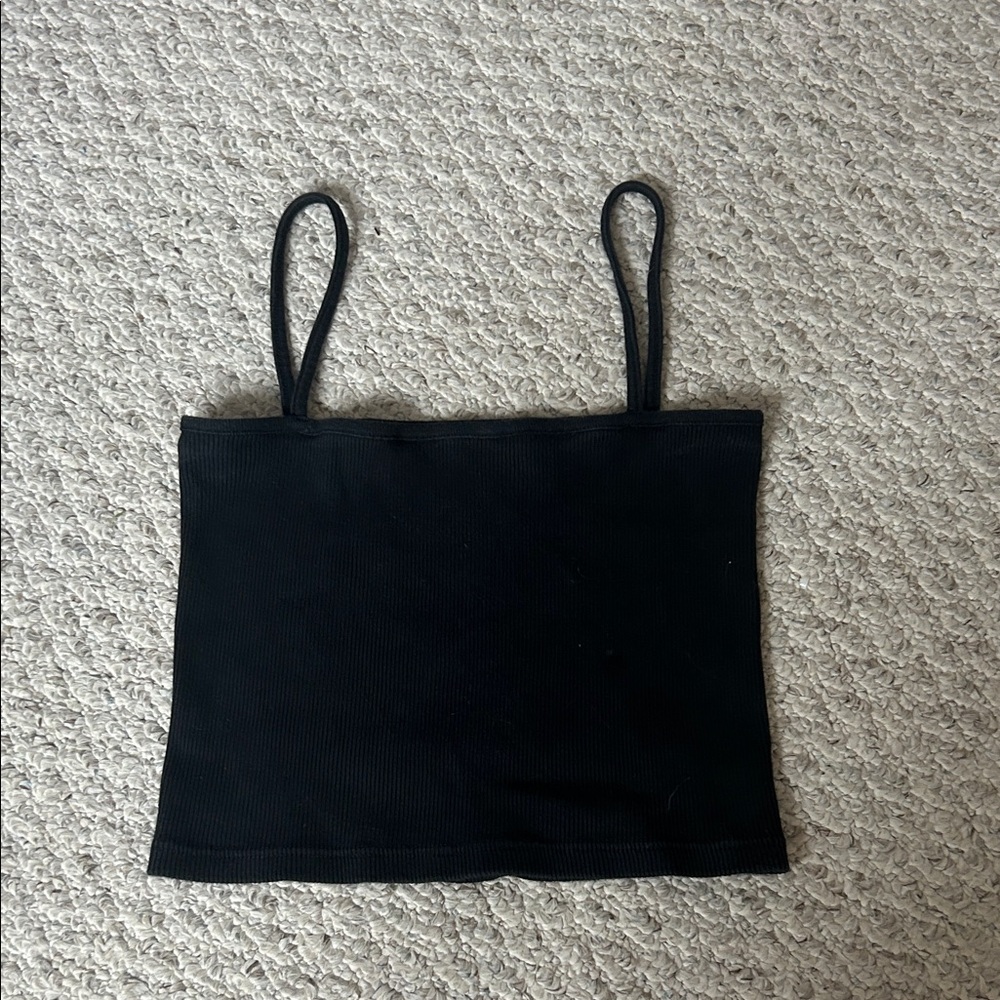 Brandy Melville Black Ribbed Tank